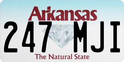 AR license plate 247MJI