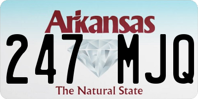 AR license plate 247MJQ