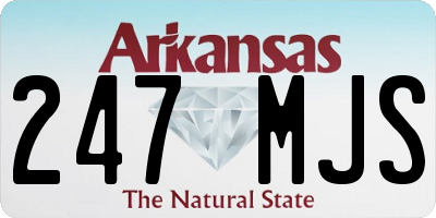 AR license plate 247MJS