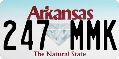 AR license plate 247MMK