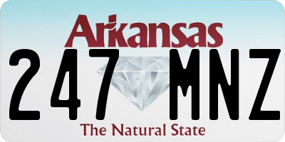 AR license plate 247MNZ