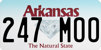 AR license plate 247MOO