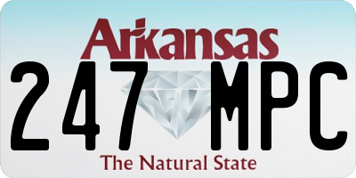 AR license plate 247MPC