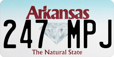 AR license plate 247MPJ