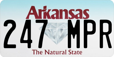 AR license plate 247MPR