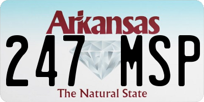 AR license plate 247MSP
