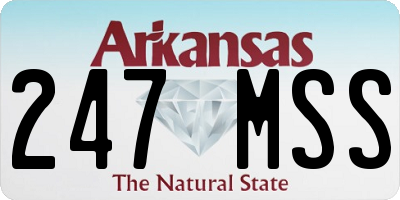 AR license plate 247MSS