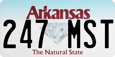 AR license plate 247MST