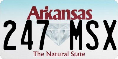 AR license plate 247MSX