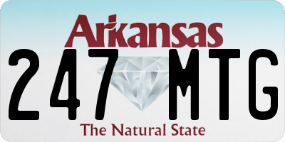 AR license plate 247MTG