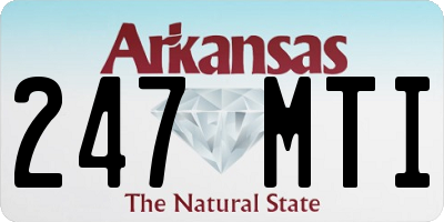 AR license plate 247MTI