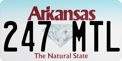 AR license plate 247MTL