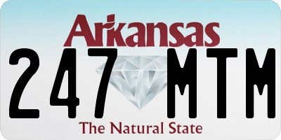 AR license plate 247MTM