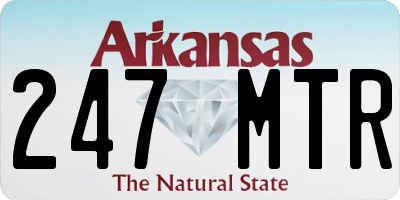 AR license plate 247MTR