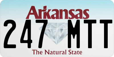 AR license plate 247MTT