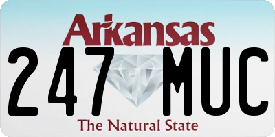 AR license plate 247MUC