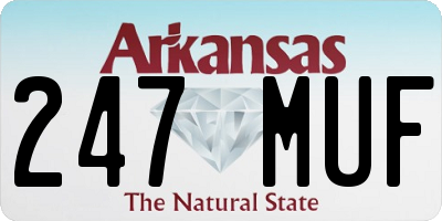 AR license plate 247MUF