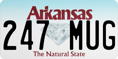 AR license plate 247MUG