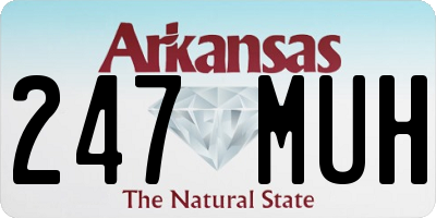 AR license plate 247MUH