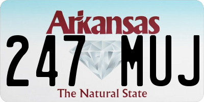 AR license plate 247MUJ