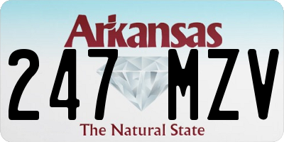 AR license plate 247MZV