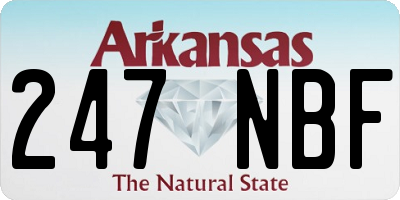 AR license plate 247NBF