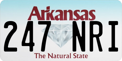 AR license plate 247NRI