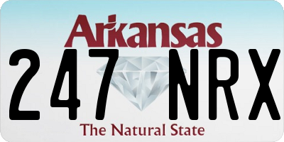 AR license plate 247NRX