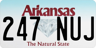 AR license plate 247NUJ