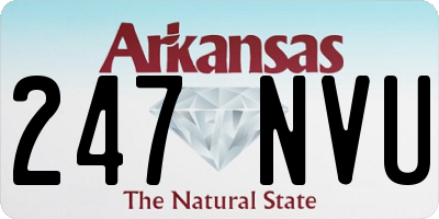 AR license plate 247NVU