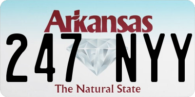 AR license plate 247NYY