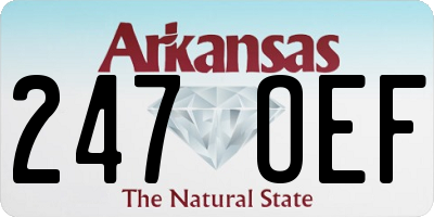 AR license plate 247OEF