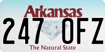 AR license plate 247OFZ