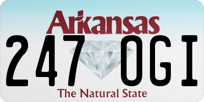 AR license plate 247OGI