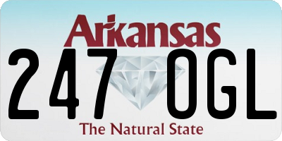 AR license plate 247OGL