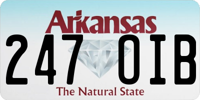 AR license plate 247OIB