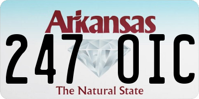 AR license plate 247OIC