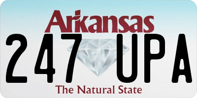 AR license plate 247UPA