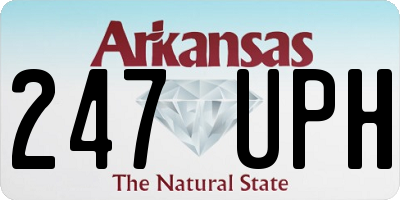 AR license plate 247UPH