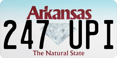 AR license plate 247UPI