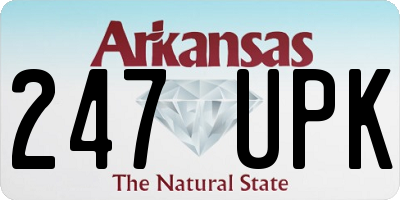 AR license plate 247UPK