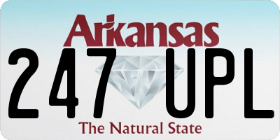 AR license plate 247UPL