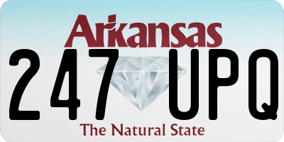 AR license plate 247UPQ