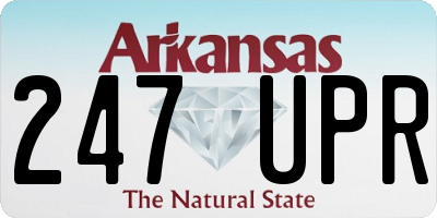 AR license plate 247UPR