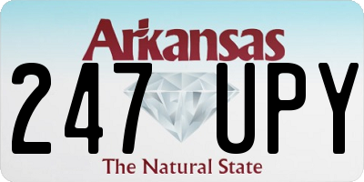 AR license plate 247UPY