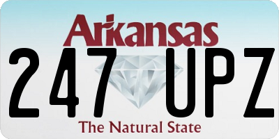 AR license plate 247UPZ