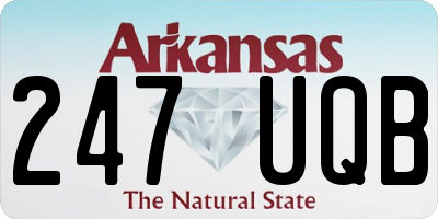 AR license plate 247UQB