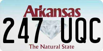 AR license plate 247UQC