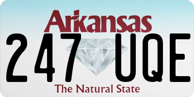 AR license plate 247UQE