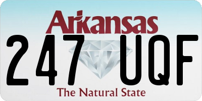 AR license plate 247UQF